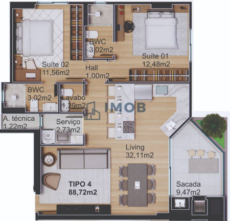 Imagem Apartamento com 2 Quartos à Venda, 87 m² em Itajubá Ii - Barra Velha Imagem Apartamento com 2 Quartos à Venda, 87 m² em Itajubá Ii - Barra Velha