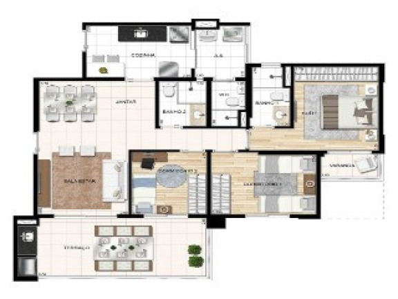 Imagem Apartamento com 3 Quartos à Venda, 98 m² em Barcelona - São Caetano Do Sul Imagem Apartamento com 3 Quartos à Venda, 98 m² em Barcelona - São Caetano Do Sul