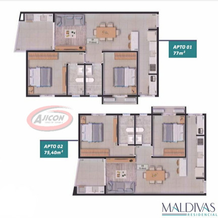 Imagem Apartamento com 2 Quartos à Venda, 74 m² em Itaguá - Ubatuba