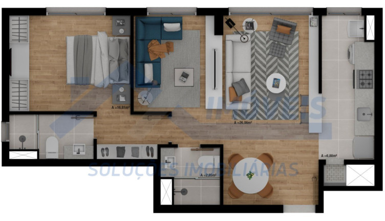 Imagem Imóvel com 3 Quartos à Venda, 83 m² em Passo Da Areia - Porto Alegre