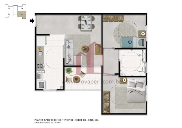 Imagem Apartamento com 2 Quartos à Venda, 55 m² em Vila Olinda - Franco Da Rocha Imagem Apartamento com 2 Quartos à Venda, 55 m² em Vila Olinda - Franco Da Rocha
