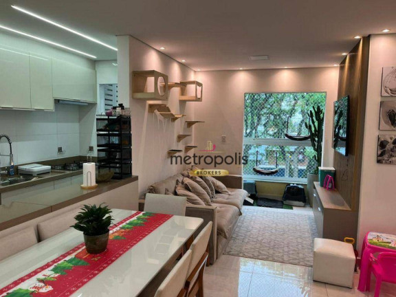 Apartamento com 3 Quartos à Venda, 75 m² em Campestre - Santo André