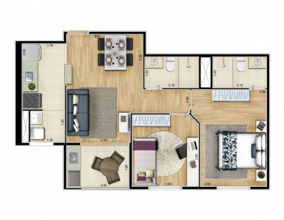 Imagem Apartamento com 2 Quartos à Venda, 43 m² em água Funda - São Paulo