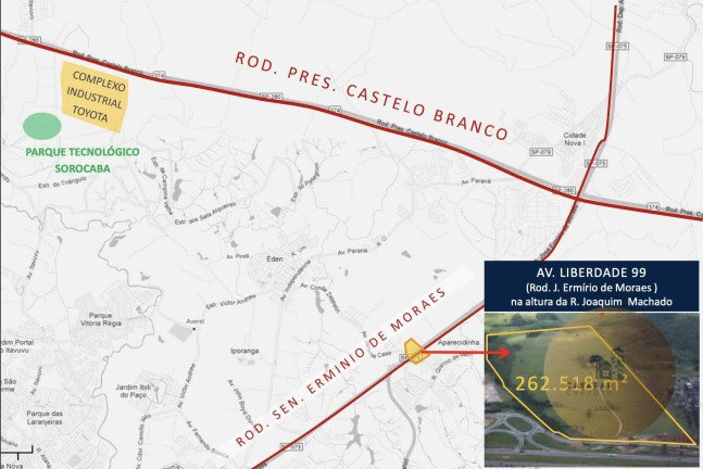 Imagem Terreno à Venda, 262.518 m² em Iporanga - Sorocaba Imagem Terreno à Venda, 262.518 m² em Iporanga - Sorocaba