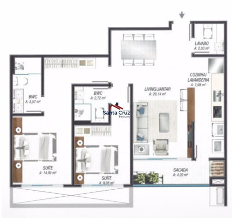 Imagem Apartamento com 2 Quartos à Venda, 118 m² em Jurerê - Florianópolis Imagem Apartamento com 2 Quartos à Venda, 118 m² em Jurerê - Florianópolis
