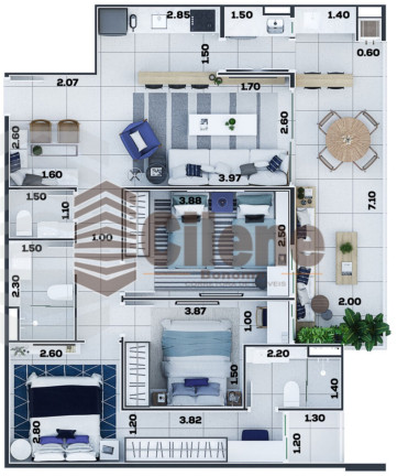Imagem Apartamento com 3 Quartos à Venda, 86 m² em Itaguá - Ubatuba