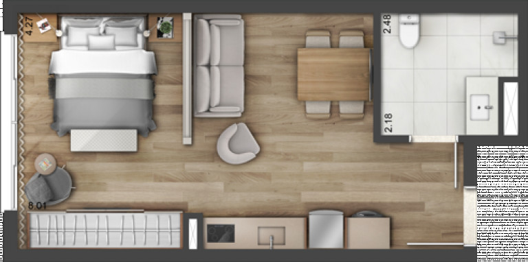 Imagem Apartamento com 1 Quarto à Venda, 42 m² em Petrópolis - Porto Alegre
