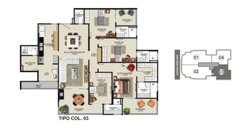 Imagem Apartamento com 4 Quartos à Venda, 206 m² em Praia Do Morro - Guarapari Imagem Apartamento com 4 Quartos à Venda, 206 m² em Praia Do Morro - Guarapari
