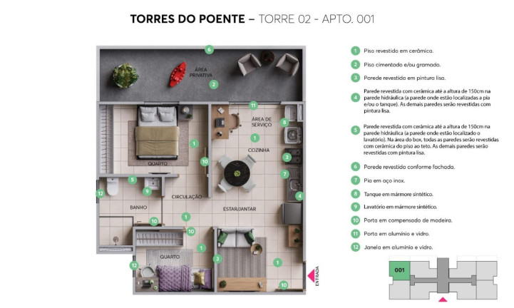 Imagem Imóvel com 2 Quartos à Venda, 46 m² em Ceilândia Norte (ceilândia) - Brasília