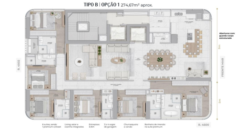 Imagem Apartamento com 6 Quartos à Venda, 324 m² em Barra Sul - Balneário Camboriú