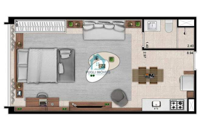 Imagem Apartamento com 1 Quarto à Venda, 41 m² em Vila Romana - São Paulo