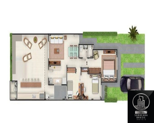 Imagem Casa com 3 Quartos à Venda, 60 m² em Condomínio Terra Nova - Sorocaba Imagem Casa com 3 Quartos à Venda, 60 m² em Condomínio Terra Nova - Sorocaba
