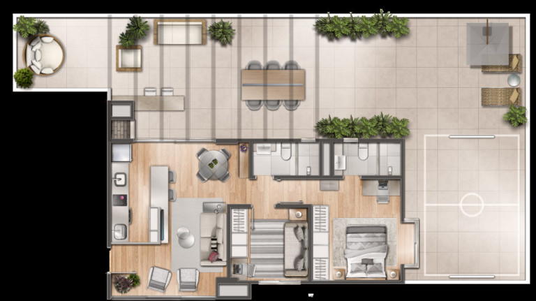 Imagem Cobertura com 2 Quartos à Venda, 130 m² em Menino Deus - Porto Alegre