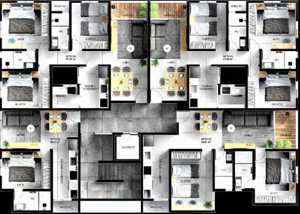 Imagem Apartamento com 1 Quarto à Venda, 38 m² em Bessa - João Pessoa Imagem Apartamento com 1 Quarto à Venda, 38 m² em Bessa - João Pessoa