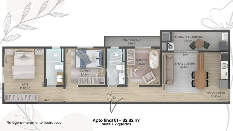 Imagem Apartamento com 3 Quartos à Venda, 90 m² em Saguaçu - Joinville Imagem Apartamento com 3 Quartos à Venda, 90 m² em Saguaçu - Joinville