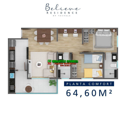 Imagem Apartamento com 2 Quartos à Venda, 64 m² em Jardim Ismênia - São José Dos Campos Imagem Apartamento com 2 Quartos à Venda, 64 m² em Jardim Ismênia - São José Dos Campos