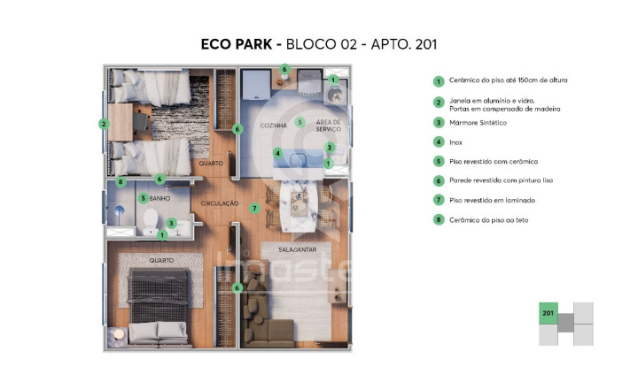 Imagem Apartamento com 2 Quartos à Venda, 41 m² em Urucunema - Eusébio