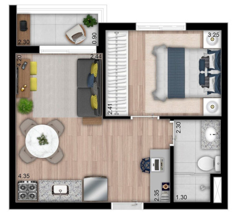 Imagem Imóvel com 2 Quartos à Venda, 40 m² em Morumbi - São Paulo