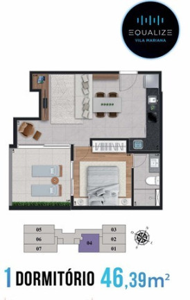 Imagem Apartamento com 1 Quarto à Venda, 37 m² em Vila Mariana - São Paulo