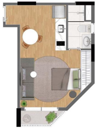 Imagem Apartamento com 1 Quarto à Venda, 22 m² em Santa Cecília - São Paulo
