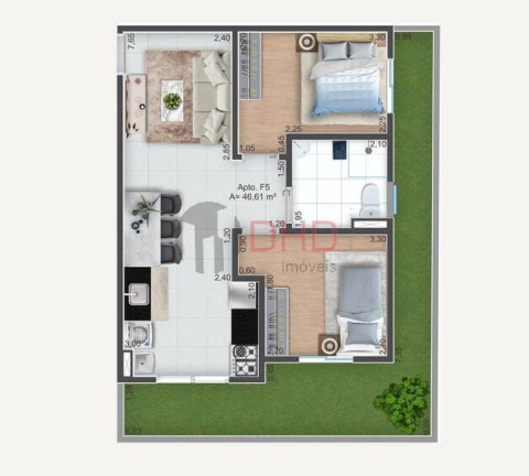 Imagem Apartamento com 2 Quartos à Venda, 40 m² em Recreio Dos Sorocabanos - Sorocaba