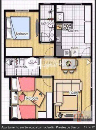 Imagem Apartamento com 2 Quartos à Venda, 61 m² em Centro - Sorocaba