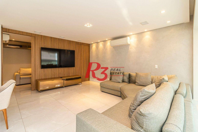 Imagem Apartamento com 4 Quartos à Venda ou Locação, 192 m² em Gonzaga - Santos