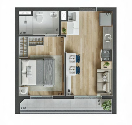 Imagem Apartamento com 1 Quarto à Venda, 29 m² em Brás - São Paulo Imagem Apartamento com 1 Quarto à Venda, 29 m² em Brás - São Paulo