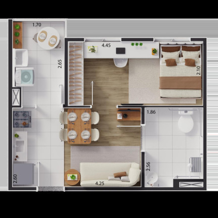 Imagem Imóvel com 2 Quartos à Venda, 33 m² em Guaianases - São Paulo