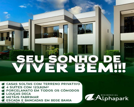 Imagem Casa com 4 Quartos à Venda, 123 m² em Alphaville (abrantes) - Camaçari