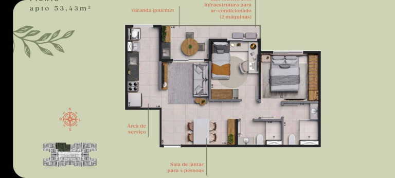 Imagem Apartamento com 3 Quartos à Venda, 65 m² em Presidente Kennedy - Fortaleza