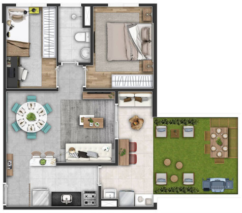 Imagem Apartamento com 1 Quarto à Venda, 51 m² em Panambi - São Paulo