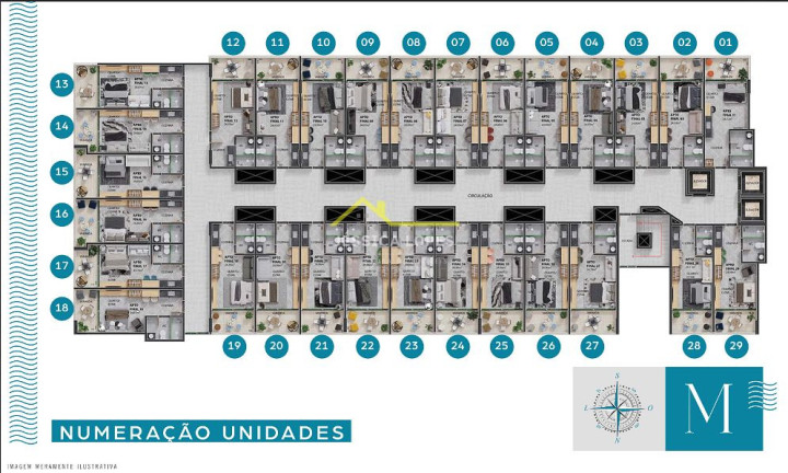 Imagem Apartamento com 1 Quarto à Venda, 25 m² em Bessa - João Pessoa