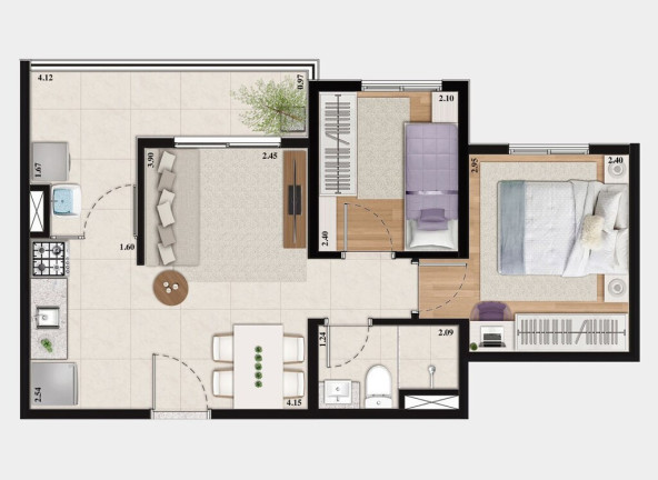 Imagem Apartamento com 2 Quartos à Venda, 37 m² em Parque Do Carmo - São Paulo Imagem Apartamento com 2 Quartos à Venda, 37 m² em Parque Do Carmo - São Paulo