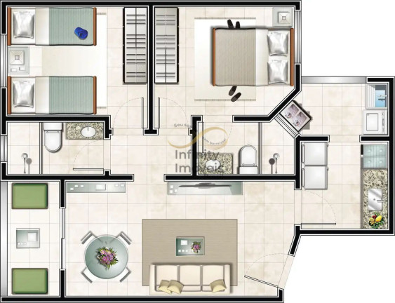 Imagem Apartamento com 2 Quartos à Venda, 77 m² em João Pinheiro - Belo Horizonte Imagem Apartamento com 2 Quartos à Venda, 77 m² em João Pinheiro - Belo Horizonte