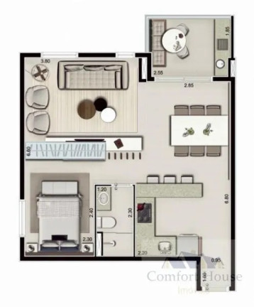 Imagem Apartamento com 1 Quarto à Venda, 36 m² em Rudge Ramos - São Bernardo Do Campo