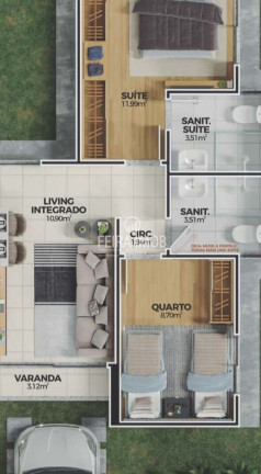 Imagem Casa com 2 Quartos à Venda,  em Chaparral - Feira De Santana