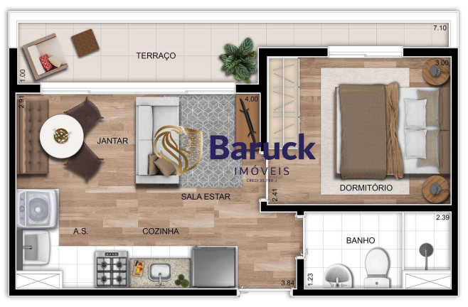 Imagem Apartamento com 2 Quartos à Venda, 35 m² em Chácara Seis De Outubro - São Paulo Imagem Apartamento com 2 Quartos à Venda, 35 m² em Chácara Seis De Outubro - São Paulo