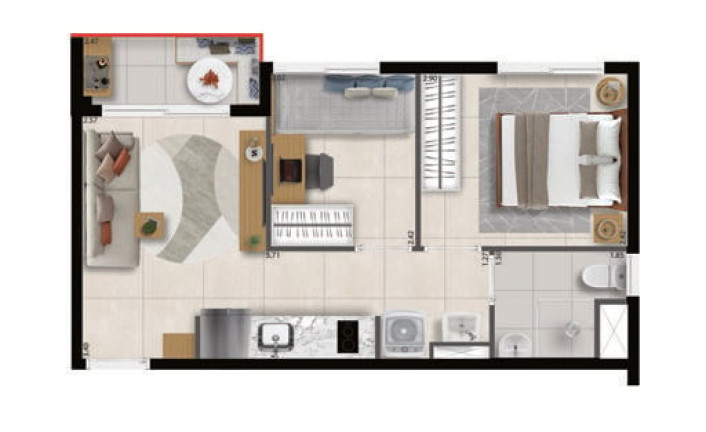 Imagem Apartamento com 2 Quartos à Venda, 36 m² em Perdizes - São Paulo Imagem Apartamento com 2 Quartos à Venda, 36 m² em Perdizes - São Paulo