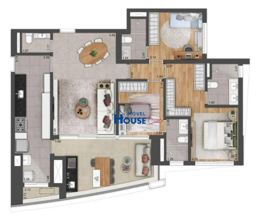 Imagem Apartamento com 3 Quartos à Venda, 123 m² em Alphaville - Barueri Imagem Apartamento com 3 Quartos à Venda, 123 m² em Alphaville - Barueri