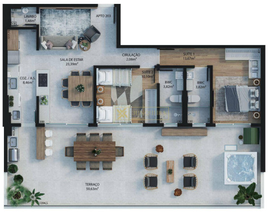 Imagem Apartamento com 3 Quartos à Venda, 112 m² em Estreito - Florianópolis