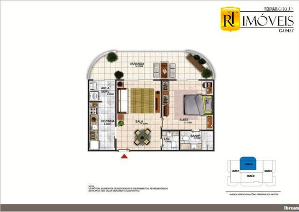 Imagem Apartamento com 1 Quarto à Venda, 60 m² em Braga - Cabo Frio Imagem Apartamento com 1 Quarto à Venda, 60 m² em Braga - Cabo Frio