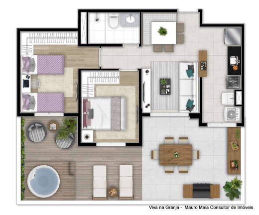 Imagem Apartamento com 2 Quartos à Venda, 85 m² em Granja Viana - Cotia Imagem Apartamento com 2 Quartos à Venda, 85 m² em Granja Viana - Cotia