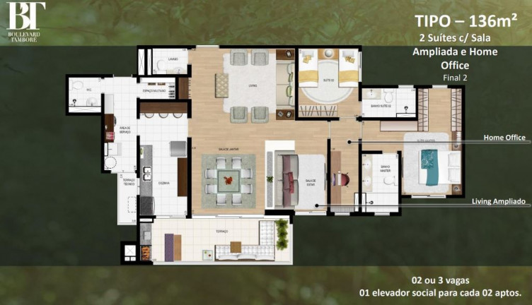 Imagem Apartamento com 3 Quartos à Venda, 136 m² em Tamboré - Santana De Parnaíba