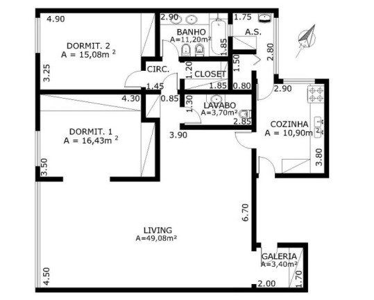 Imagem Apartamento com 2 Quartos à Venda, 220 m² em Pinheiros - São Paulo