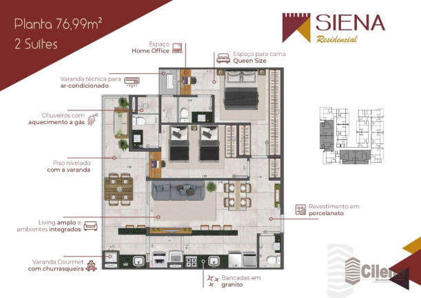 Imagem Apartamento com 2 Quartos à Venda, 76 m² em Itaguá - Ubatuba