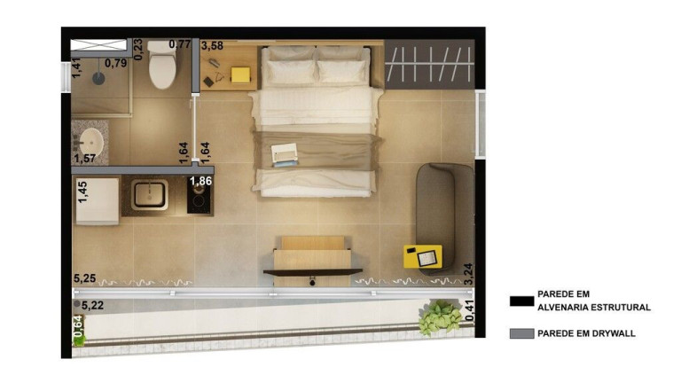 Imagem Apartamento com 1 Quarto à Venda, 23 m² em Santa Cecília - São Paulo Imagem Apartamento com 1 Quarto à Venda, 23 m² em Santa Cecília - São Paulo