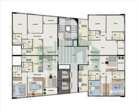 Imagem Apartamento com 2 Quartos à Venda, 51 m² em Várzea - Recife
