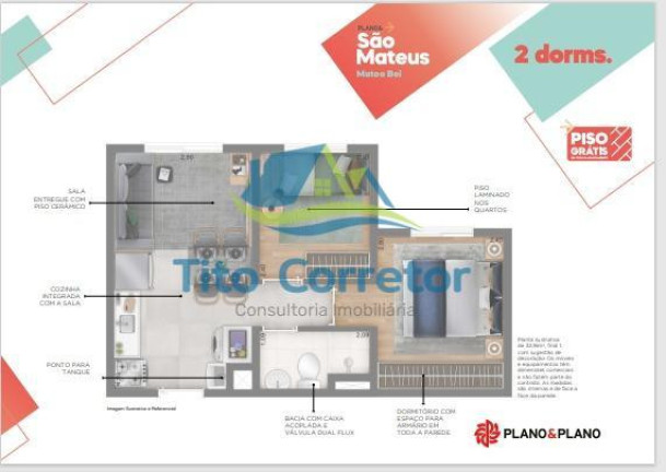 Imagem Apartamento com 2 Quartos à Venda,  em Parque São Rafael - São Paulo
