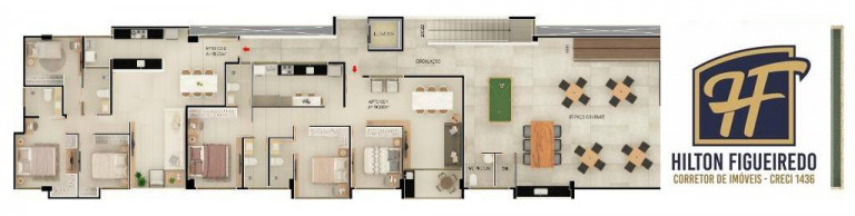 Imagem Apartamento com 2 Quartos à Venda, 52 m² em Areia Dourada - Cabedelo
